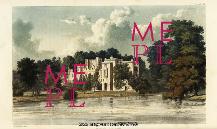 : Guy's Cliff, Warwickshire, the seat of Bertie Greatheed : Guy's Cliff, Warwickshire, the seat of Bertie Greatheed