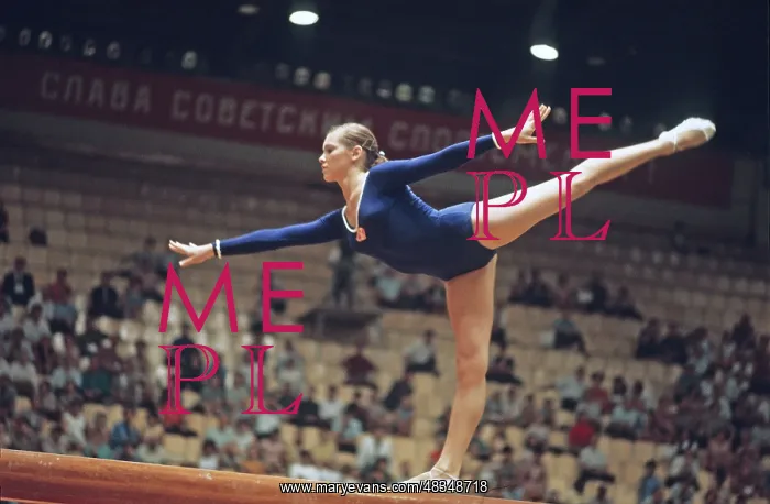 : Gymnast Lyubov Burda, 1970 : Gymnast Lyubov Burda, 1970