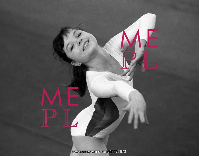 : Gymnast Olga Bicherova, 1981 : Gymnast Olga Bicherova, 1981