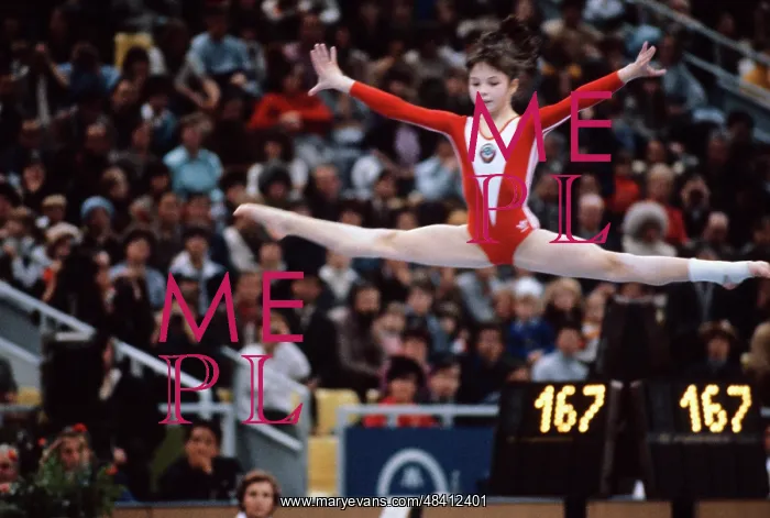 : Gymnast Olga Bicherova, 1981 : Gymnast Olga Bicherova, 1981