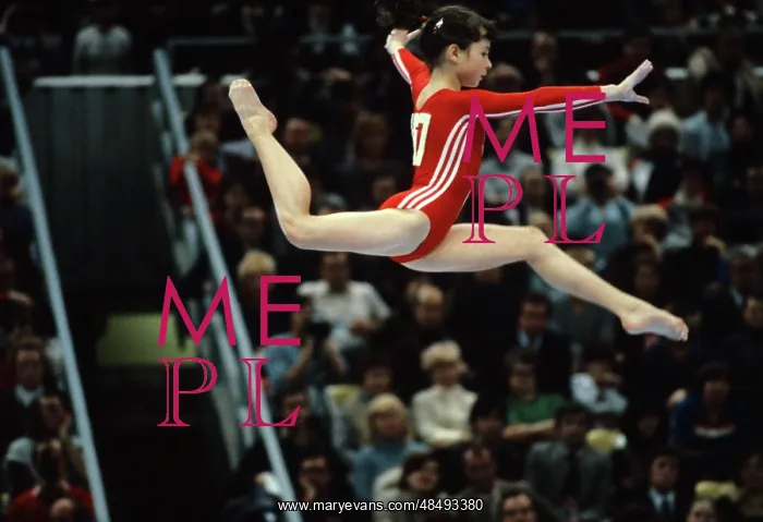 : Gymnast Olga Bicherova, 1981 : Gymnast Olga Bicherova, 1981
