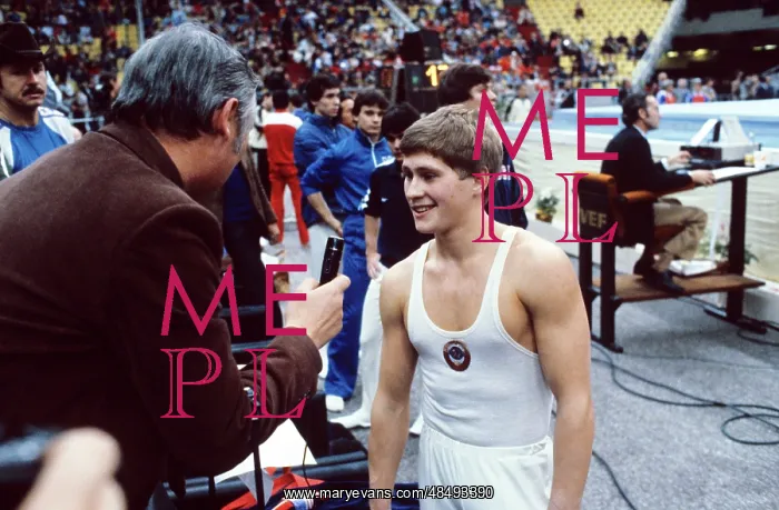 : Gymnast Yuri Korolev, 1981 : Gymnast Yuri Korolev, 1981