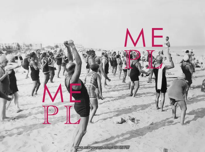 : Gymnastics on the beach of Miami, 1929 : Gymnastics on the beach of Miami, 1929