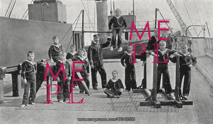 : Gymnastics Class, Training Ship Wellesley, North Shields : Gymnastics Class, Training Ship Wellesley, North Shields
