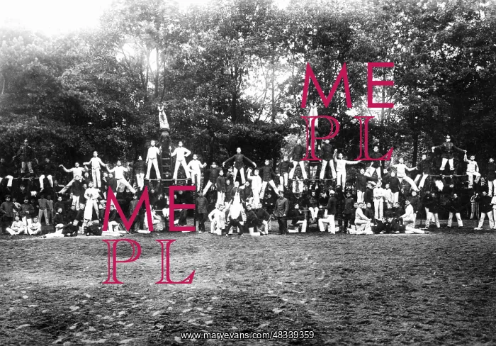 : Gymnastics tournament of cadets, around 1900 : Gymnastics tournament of cadets, around 1900