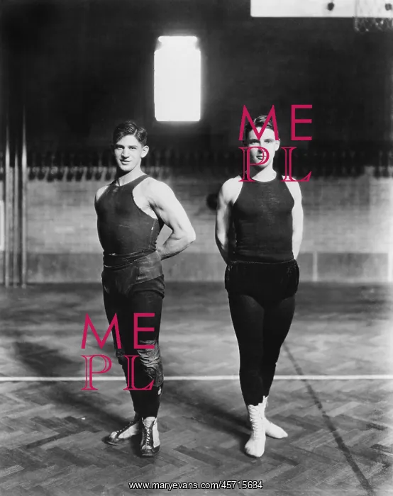 : Two gymnasts : Two gymnasts
