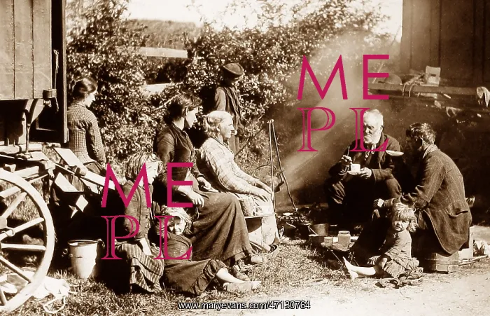  : Gypsies at the roadside Victorian period
