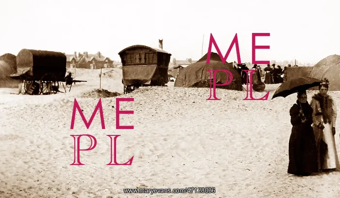  : Gypsy camp on the sands, Blackpool
