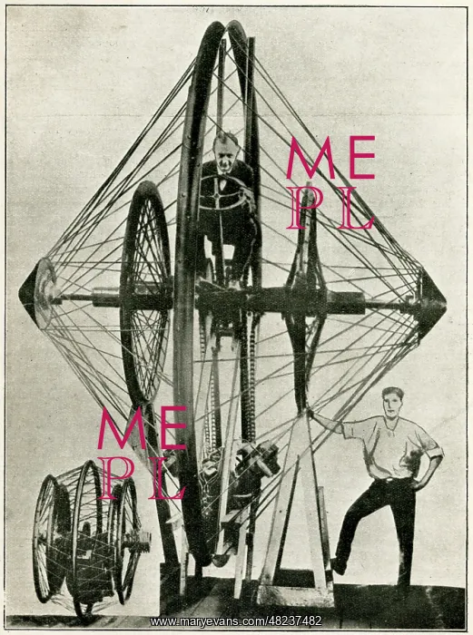 : Gyroscopic Wheel Unicycle of E J Christie : Gyroscopic Wheel Unicycle of E J Christie
