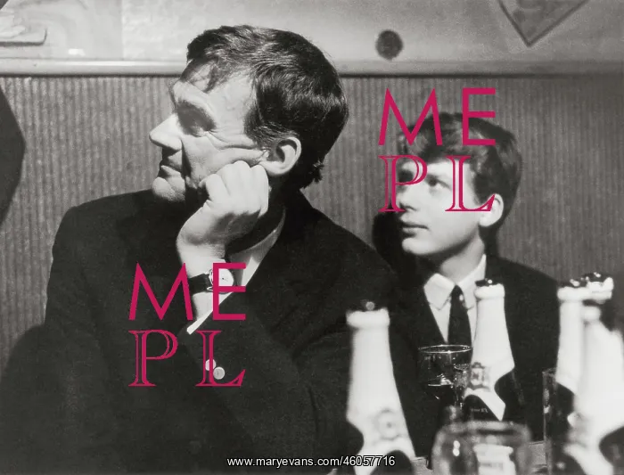 : H. C. Artmann with his son : H. C. Artmann with his son