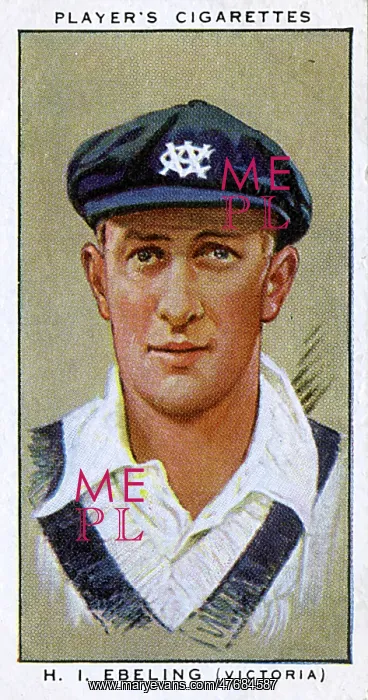  : H I Ebeling, Australian cricketer, Victoria