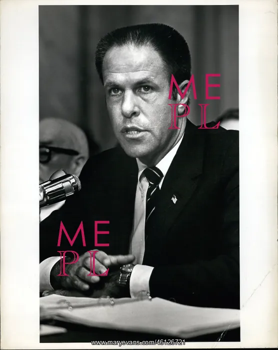  : H R Haldeman testifying before Watergate Committee