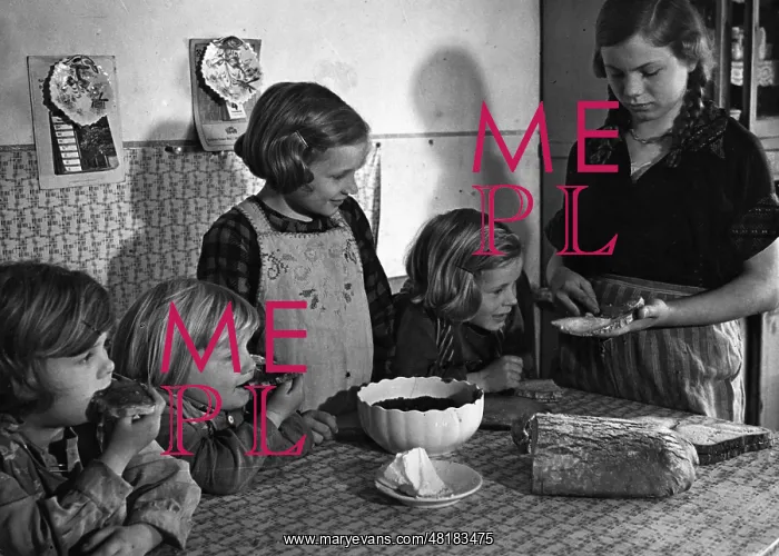 : A habitation with many children in Malchow : A habitation with many children in Malchow