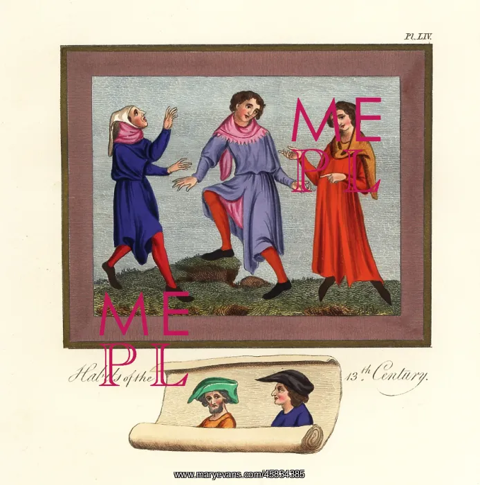 : Habits and hats of the 13th century : Habits and hats of the 13th century