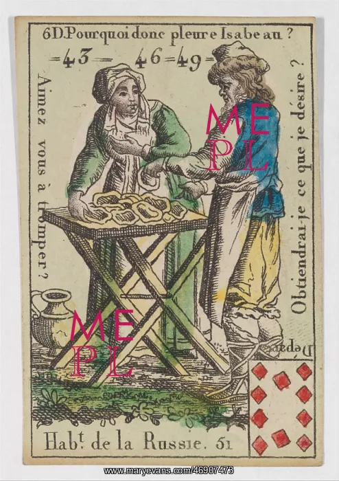  : Hab.t de la Russie from Playing Cards (for Quartets)