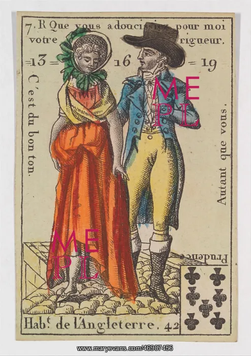: Hab.t de l'Angleterre from Playing Cards (for : Hab.t de l'Angleterre from Playing Cards (for