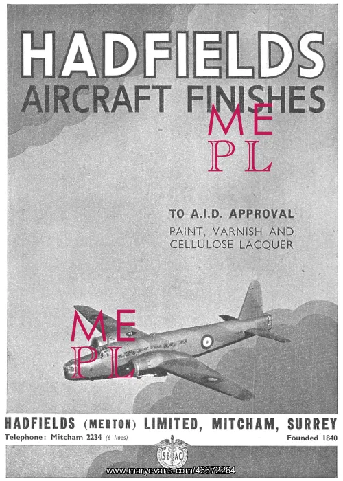 : Hadfields Aircraft Finishes : Hadfields Aircraft Finishes