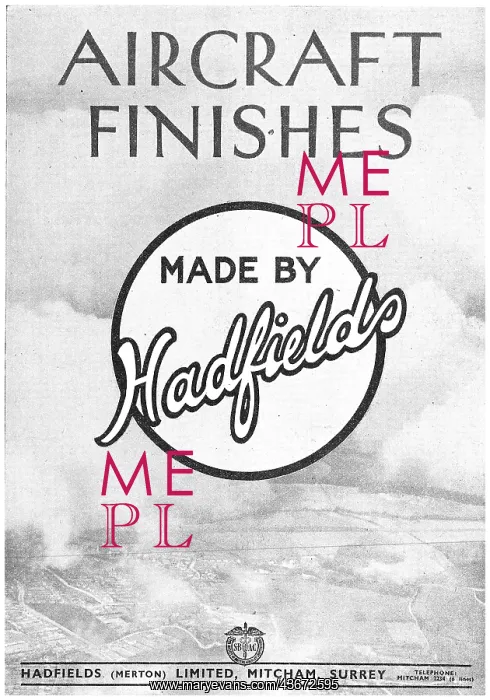 : Hadfields Aircraft Finishes : Hadfields Aircraft Finishes