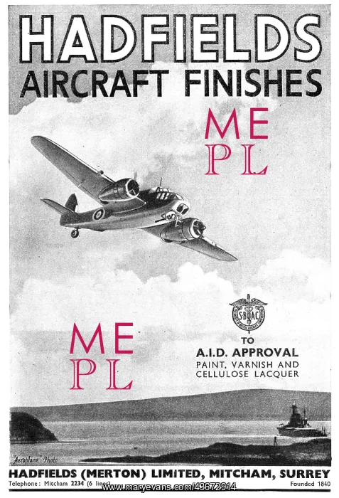 : Hadfields Aircraft Finishes : Hadfields Aircraft Finishes