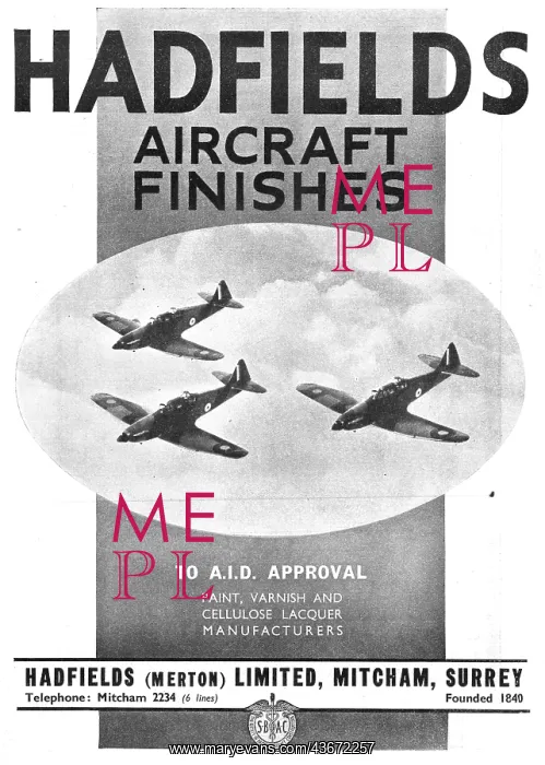 : Hadfields Aircraft Finishes - Hadfileds Merton : Hadfields Aircraft Finishes - Hadfileds Merton