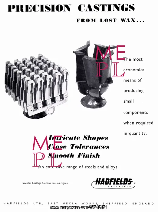 : Hadfields Castings : Hadfields Castings
