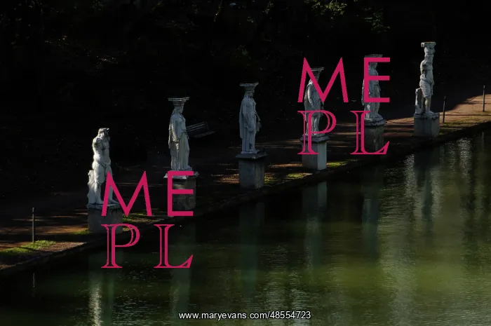 : Hadrian's Villa. The Canopus. Statues. 2nd century. Italy : Hadrian's Villa. The Canopus. Statues. 2nd century. Italy