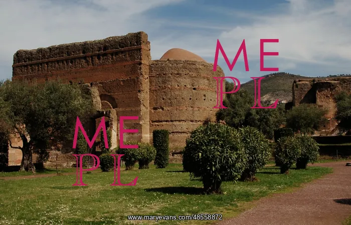 : Hadrian's Villa. Pecile and Hall of Philosophers. 2nd centur : Hadrian's Villa. Pecile and Hall of Philosophers. 2nd centur