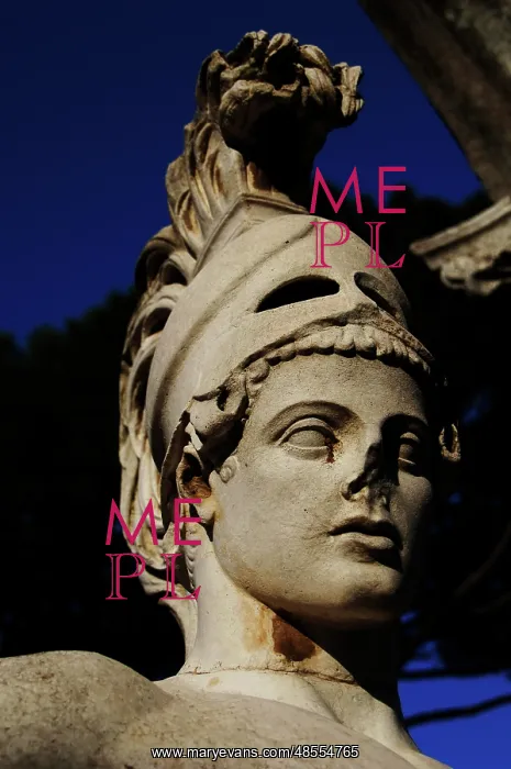: Hadrian's Villa. Statue in the Canopus. God Mars. 2nd centur : Hadrian's Villa. Statue in the Canopus. God Mars. 2nd centur