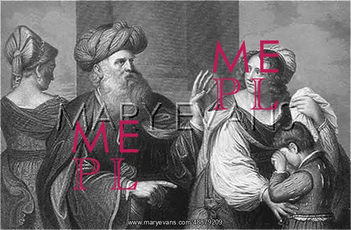 : HAGAR BANISHED / GUERCINO : HAGAR BANISHED / GUERCINO