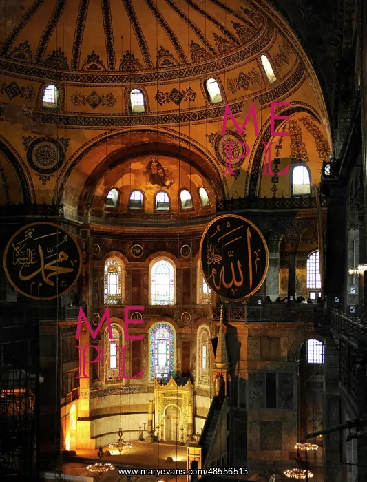 : Hagia Sophia. Interior. Istanbul : Hagia Sophia. Interior. Istanbul