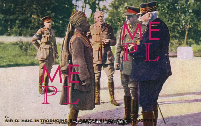 : Haig introducing Sir Pertab Singh to General Joffre : Haig introducing Sir Pertab Singh to General Joffre