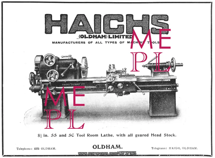 : Haighs Machine Tools 1918 : Haighs Machine Tools 1918