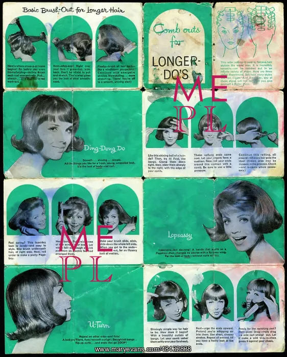  : Hairstyle instruction leaflet