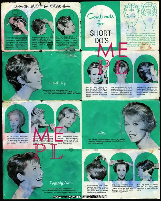  : Hairstyle instruction leaflet