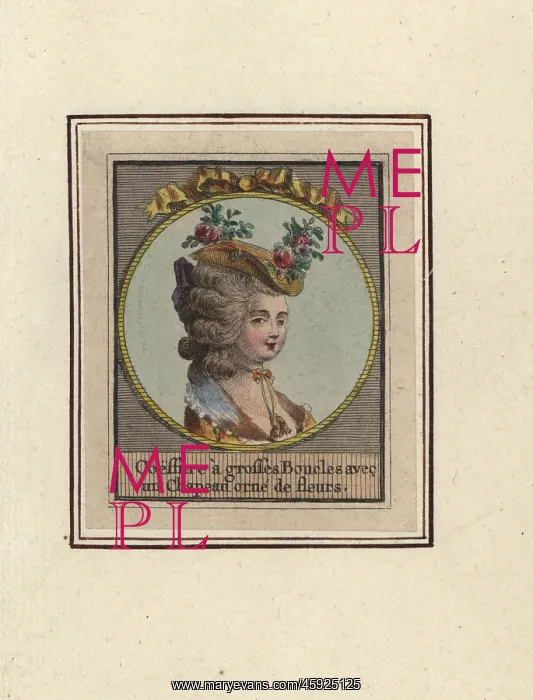 : Hairstyle with large curls and a straw hat : Hairstyle with large curls and a straw hat