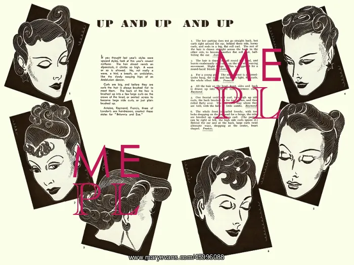 : Hairstyles for 1938 : Hairstyles for 1938