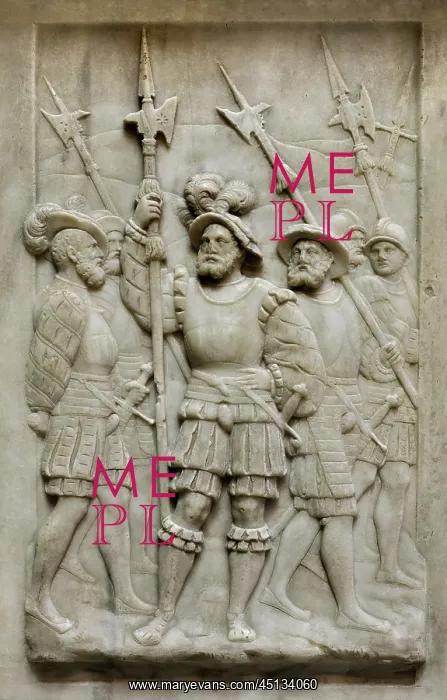 : Halberdiers relief, Royal tombs, Basilique Saint-Denis : Halberdiers relief, Royal tombs, Basilique Saint-Denis
