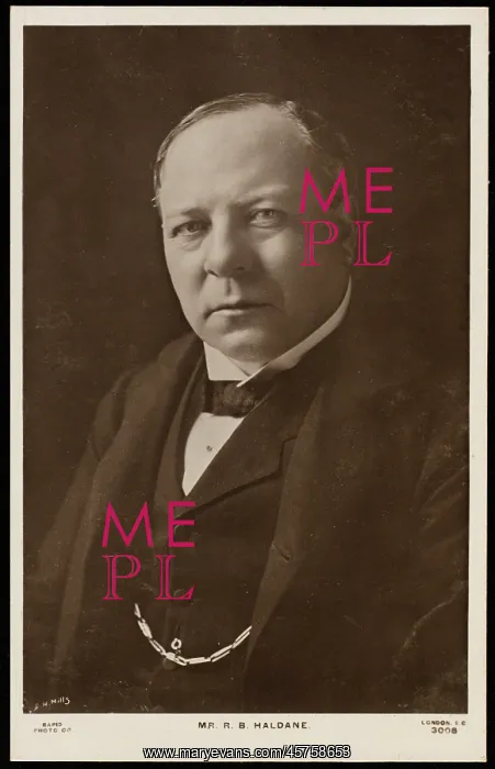  : HALDANE. RICHARD BURDON, viscount HALDANE (1856 - 1928), statesman