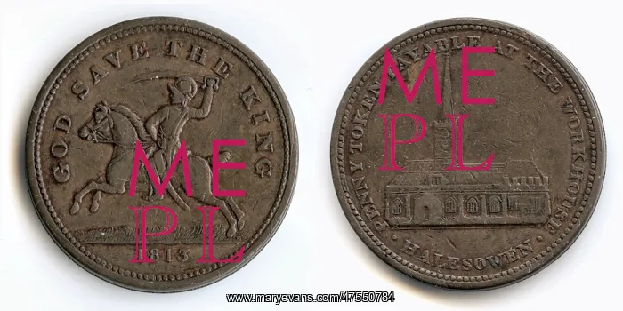 : Halesowen Workhouse Token : Halesowen Workhouse Token