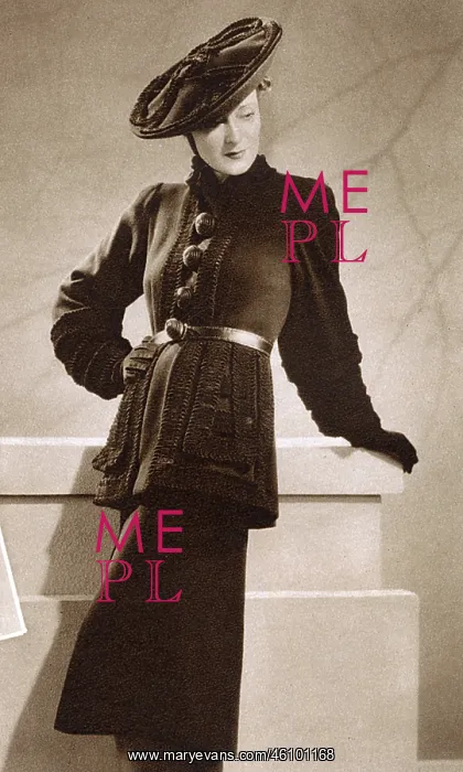 : Half-length coat by Elsa Schiaparelli : Half-length coat by Elsa Schiaparelli