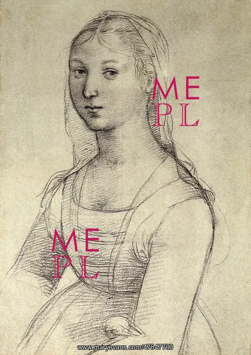 : Half-Length Portrait of a Young Lady, by Raphael : Half-Length Portrait of a Young Lady, by Raphael