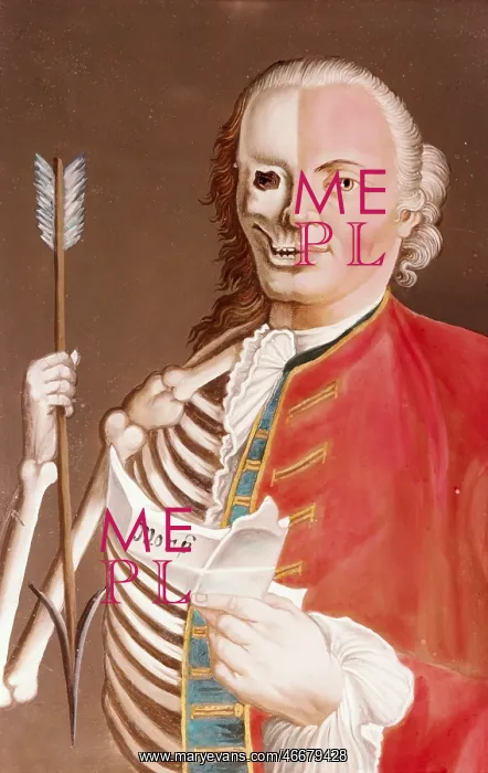 : Half man, half skeleton : Half man, half skeleton