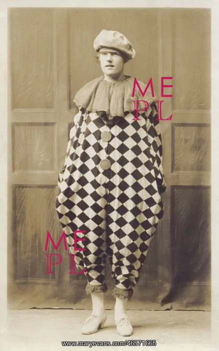 : Half Pierrot costume : Half Pierrot costume