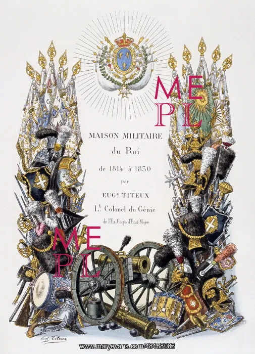 : Half-title of Histoire de la maison militaire : Half-title of Histoire de la maison militaire