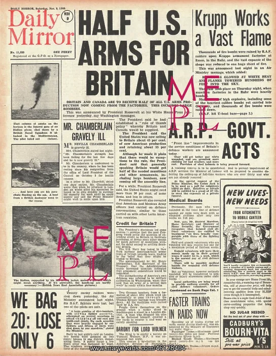 : Half U.S. war output for Britain : Half U.S. war output for Britain
