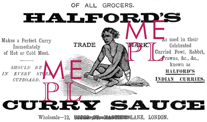 : Halford's Curry sauce, 1900 : Halford's Curry sauce, 1900
