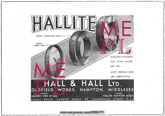 : Hall & Hall - Hallite Seals & Packings : Hall & Hall - Hallite Seals & Packings