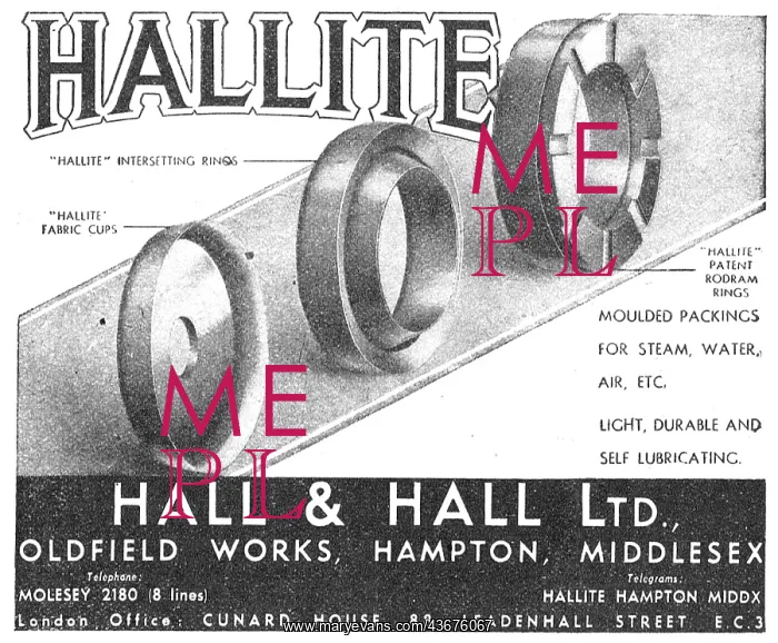 : Hall & Hall. Hallprene Synthetic Rubber : Hall & Hall. Hallprene Synthetic Rubber