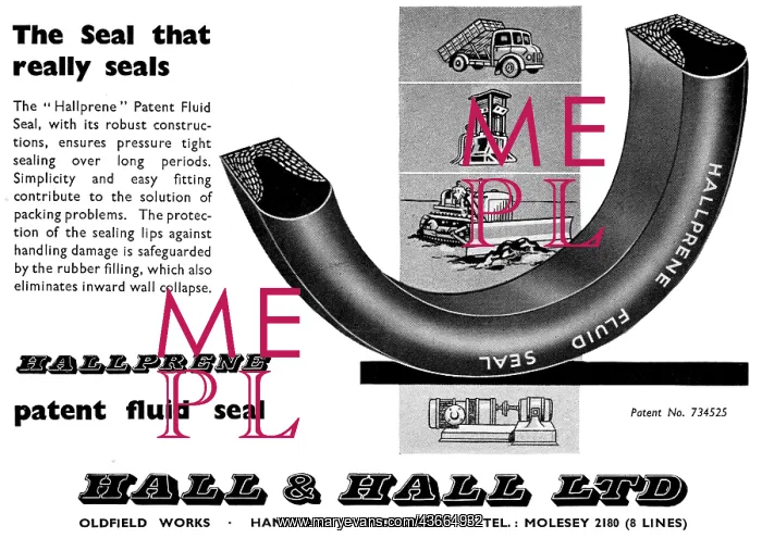 : Hall & Hall - Hallprene Synthetic Rubber Components : Hall & Hall - Hallprene Synthetic Rubber Components