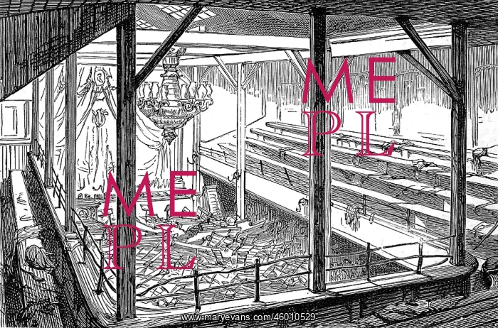 : The Hall of the Hebrew Dramatic Club, London, 1887 : The Hall of the Hebrew Dramatic Club, London, 1887